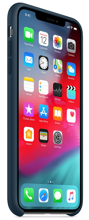 Чехол Silicone Case качество Lux для iPhone X/Xs тихий океан
